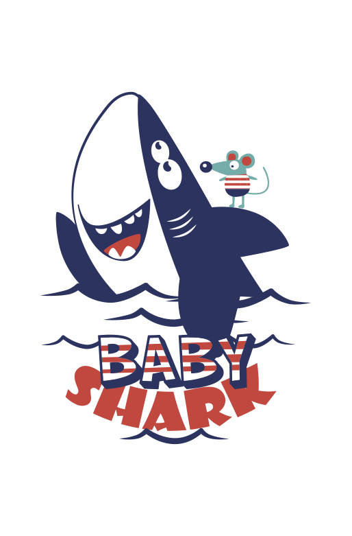 Kids carpet baby shark design for fun playtime - TenStickers
