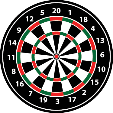 Game rug dartboard sticker - TenStickers