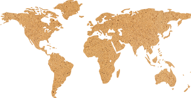 Map rug world map cork decorative vinyl - TenStickers