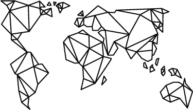 Map rug origami world map vinyl decor - TenStickers