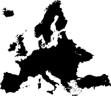 Map rug europe chalkboard vinyl - TenStickers