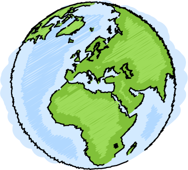 Map rug decorative vinyl illustration earth - TenStickers
