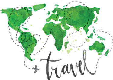 Map rug world map travel decor vinyl - TenStickers