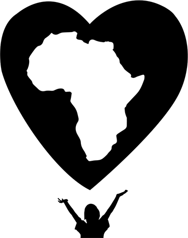 Map rug african love charity vinyls - TenStickers