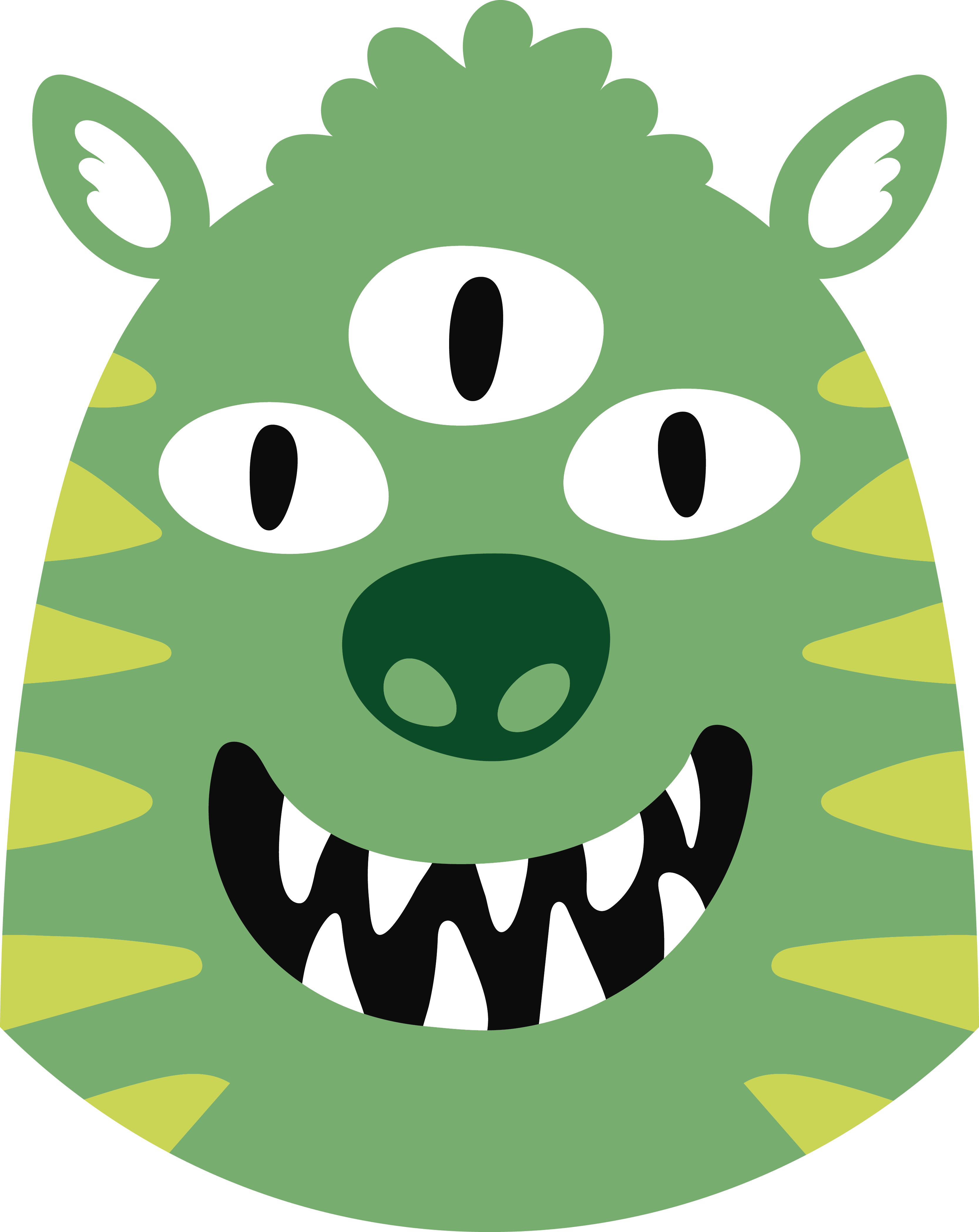 Kids carpet happy monster vinyl - TenStickers