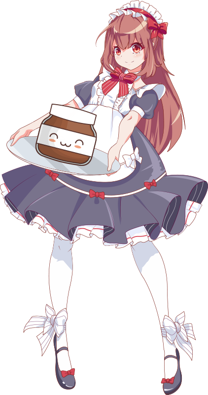 Kids carpet anime girl with nutella design - TenStickers