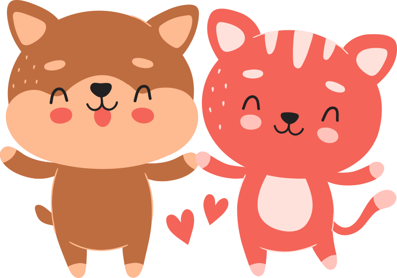 Kids carpet dog friendship badge - TenStickers