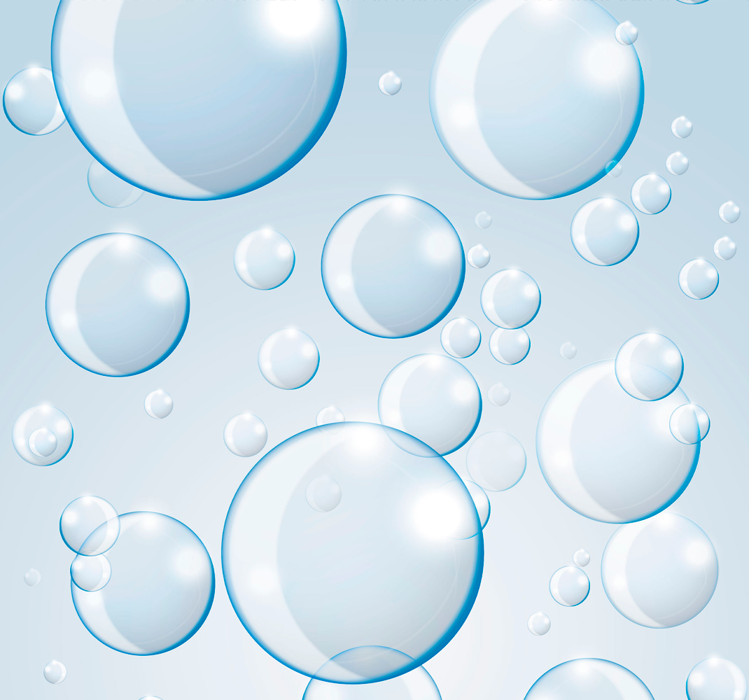 Spherical bubbles motif bathroom mat - TenStickers