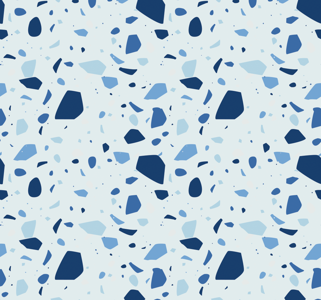 Blue terrazzo bathroom mat - TenStickers