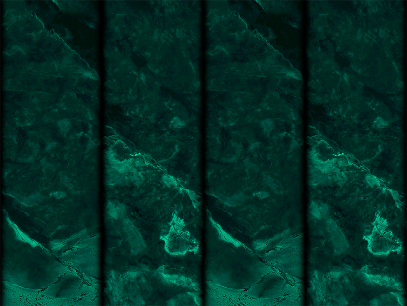 Black and green marble effect bathroom mat - TenStickers