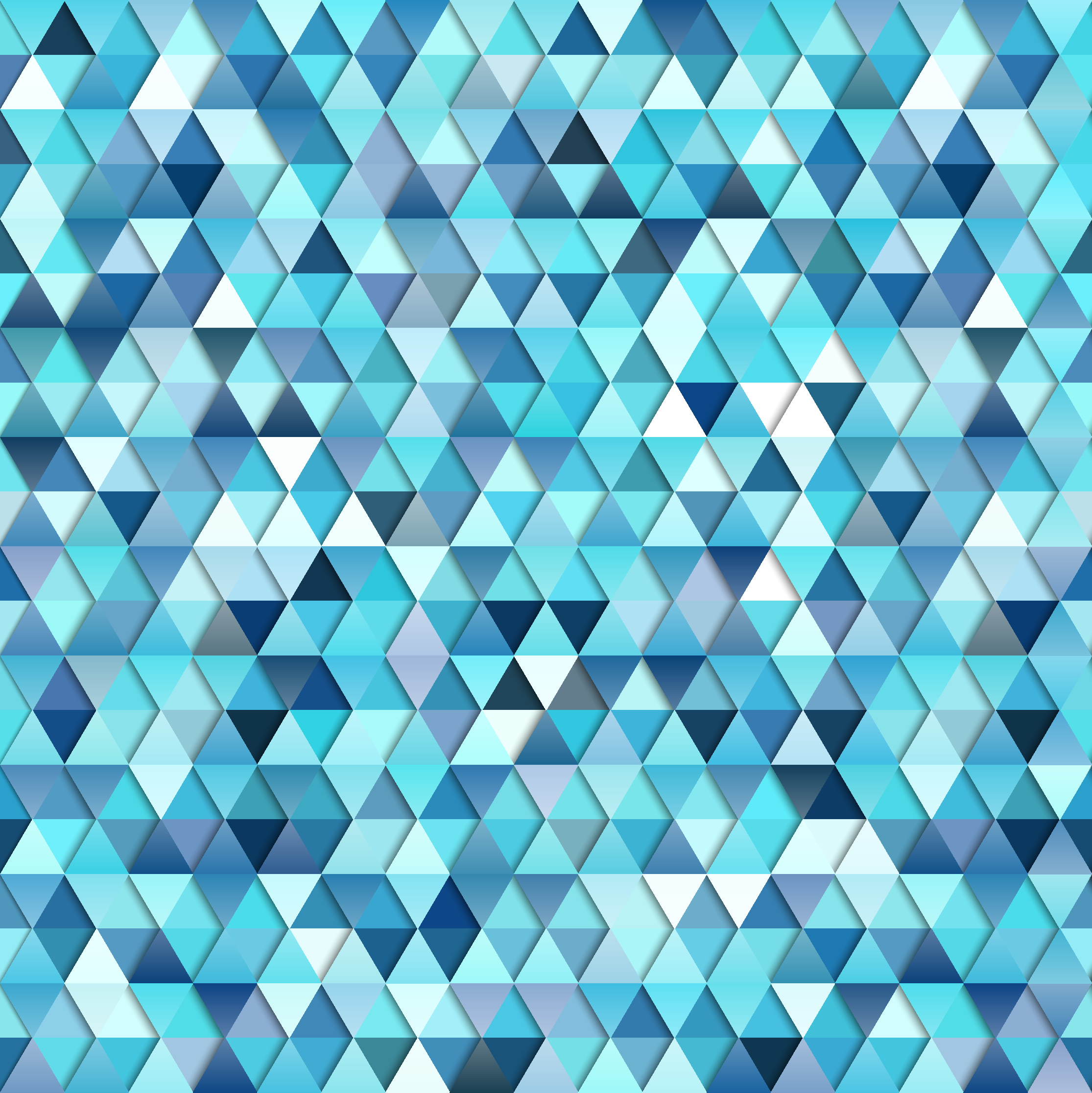 Geometric blue abstract bathroom mat - TenStickers