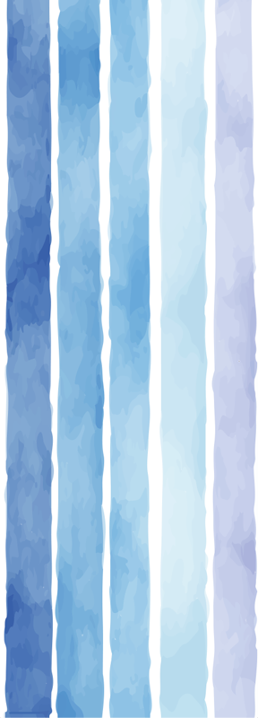 Bathroom mat with blue watercolor lines pattern - TenStickers