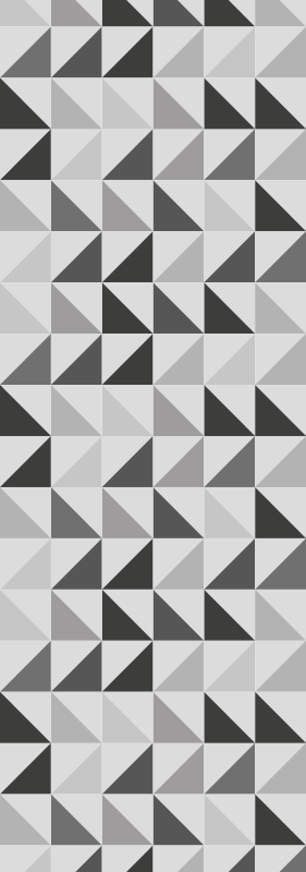 Geometric triangles bathroom mat - TenStickers