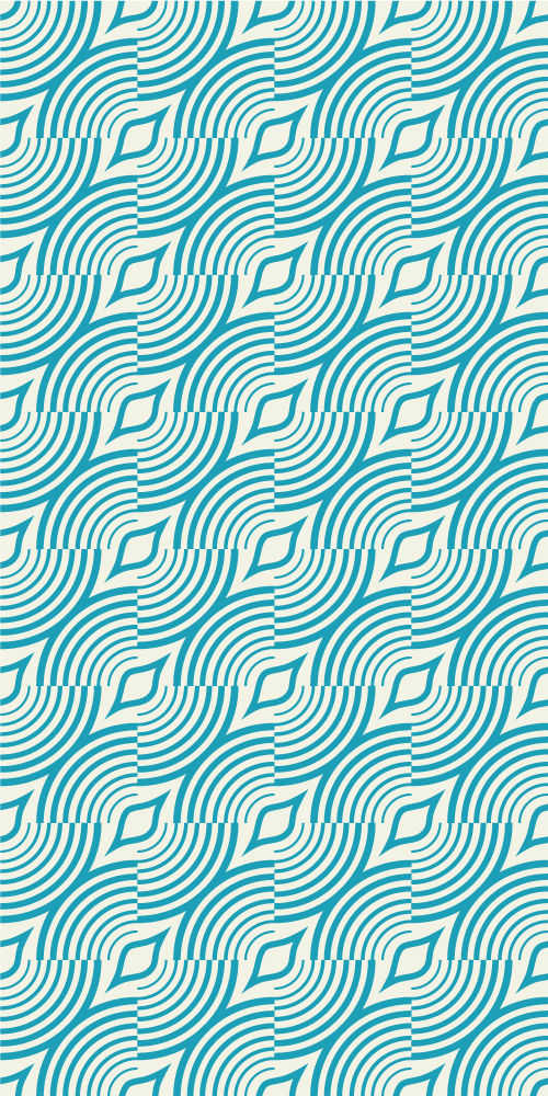 Bathroom mat with blue lines sea pattern - TenStickers