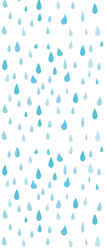 Blue watercolor water drops bathroom mat - TenStickers