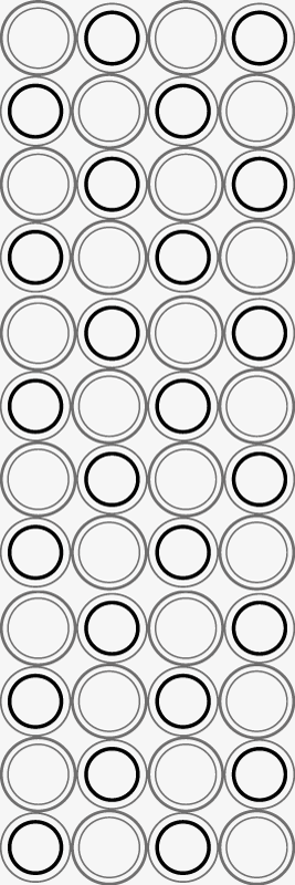 Bathroom mat with black and grey circles pattern - TenStickers