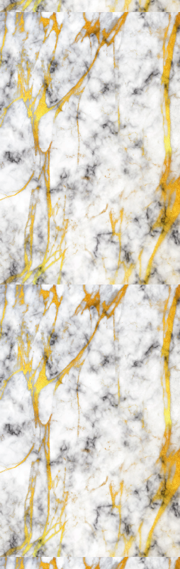 Elegant gray and gold marble bathroom mat - TenStickers