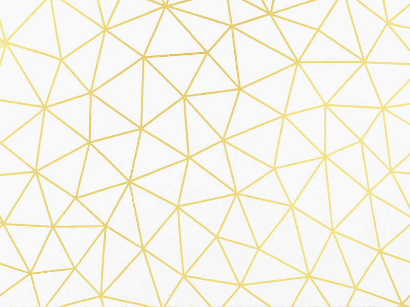 Geometric rug golden geometric prism mosaic - TenStickers
