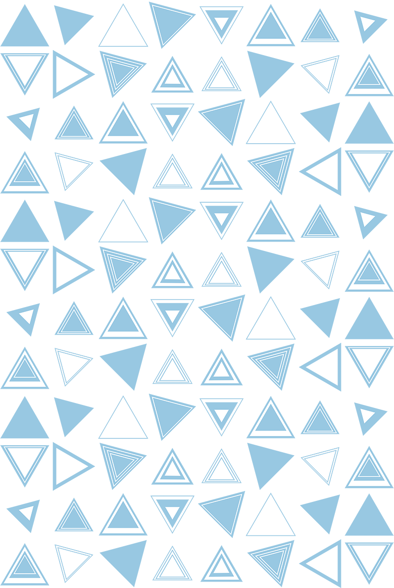 Bathroom mat triangle tile adhesive - TenStickers