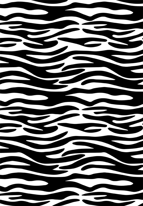 Bathroom mat zebra print shower curtain design - TenStickers
