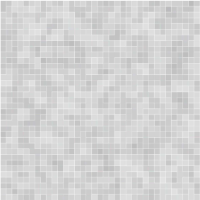 Bathroom mat in white grey tile mosaic - TenStickers