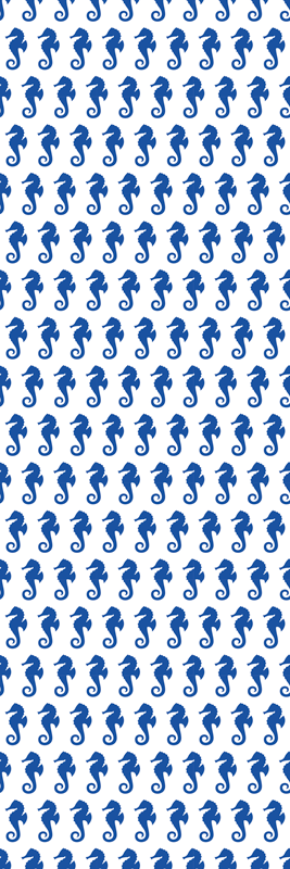 Bathroom mat sea horse shower design - TenStickers