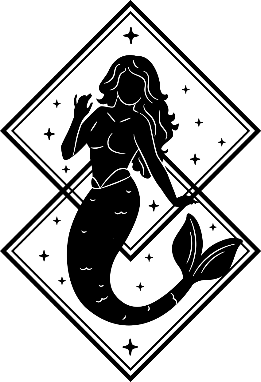 Bathroom mat with mermaid shower sticker - TenStickers