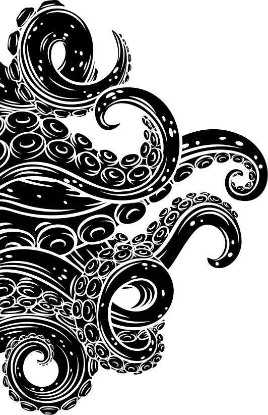 Bathroom mat with octopus tentacles design - TenStickers