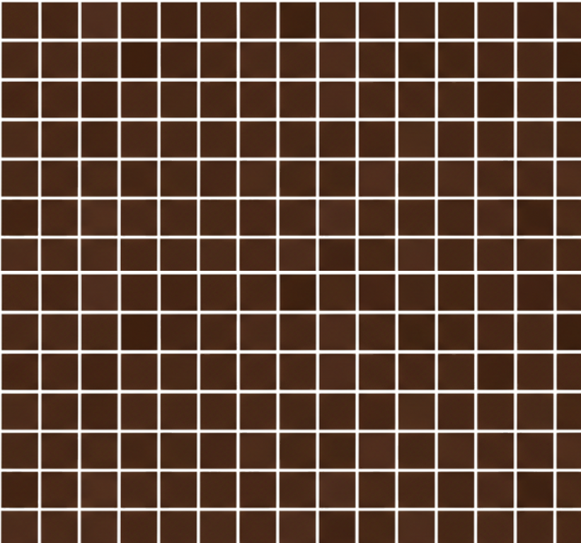 Bathroom mat in mini chocolate brown mosaics - TenStickers