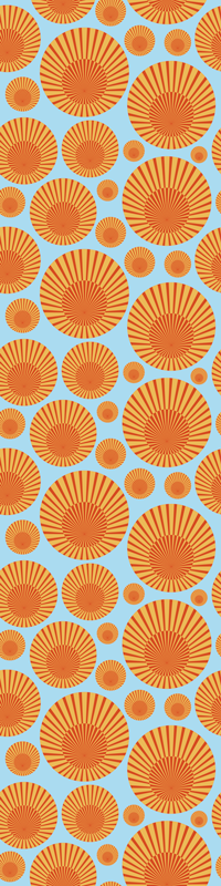 Kitchen vinyl mat 70's sunshine fridge - TenStickers