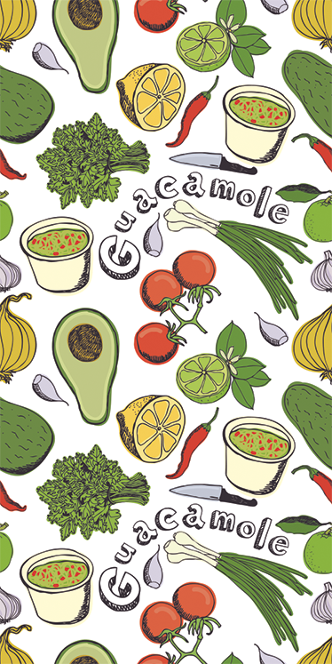 Kitchen vinyl mat mexican fruit decorative design - TenStickers