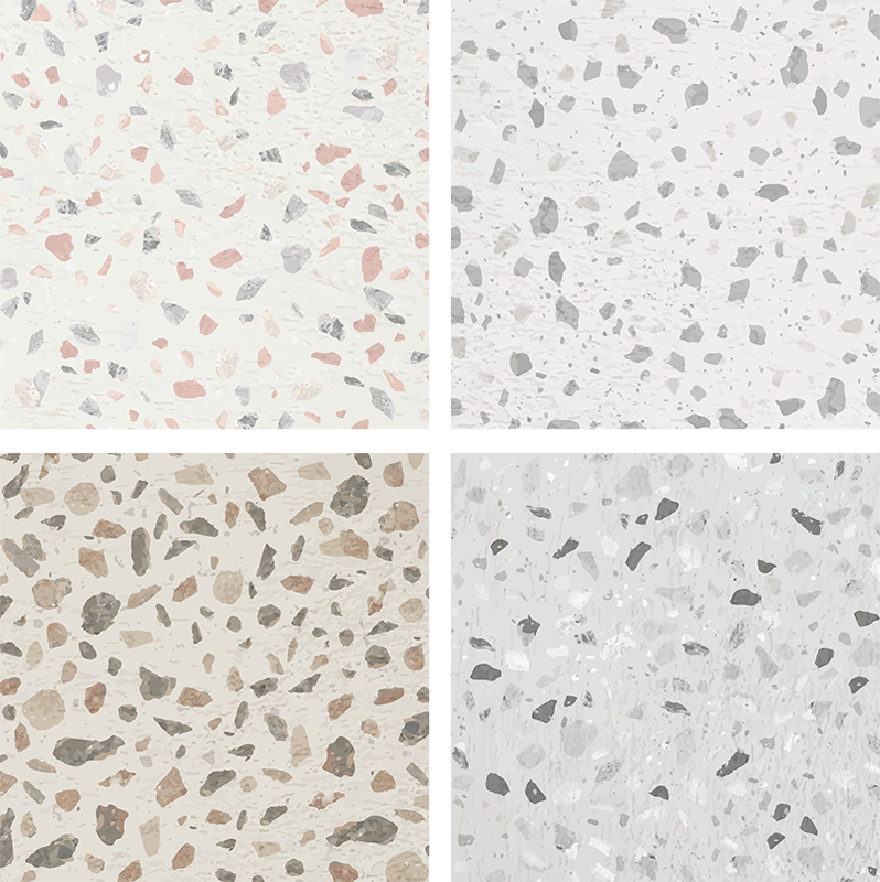 Kitchen vinyl mat with terrazzo design - TenStickers