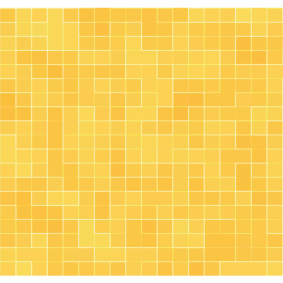Kitchen vinyl mat in detail yellow gold mosaic - TenStickers