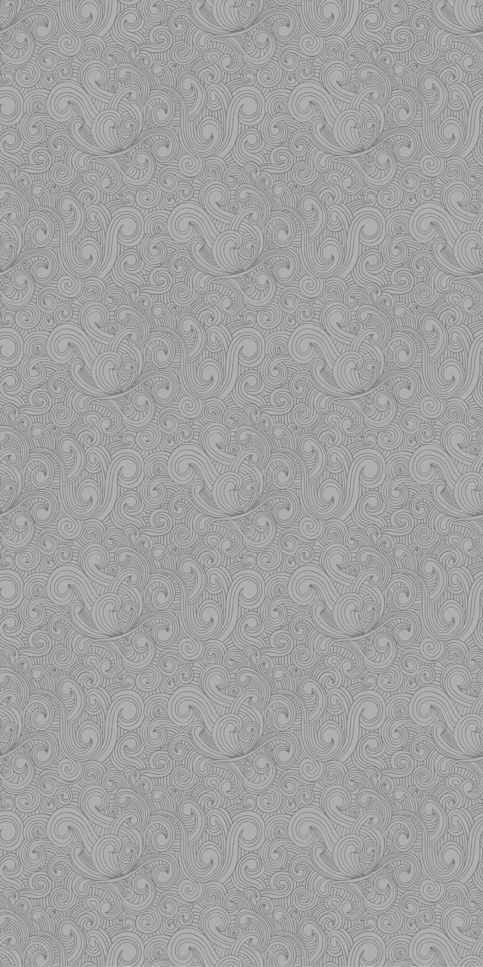 Kitchen vinyl mat in grey floral tones - TenStickers