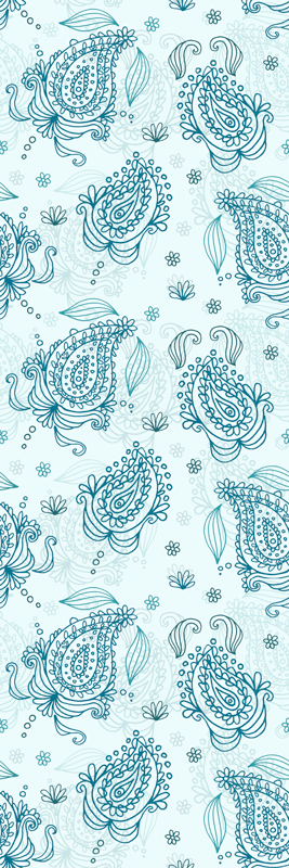 Kitchen vinyl mat floral paisley design - TenStickers