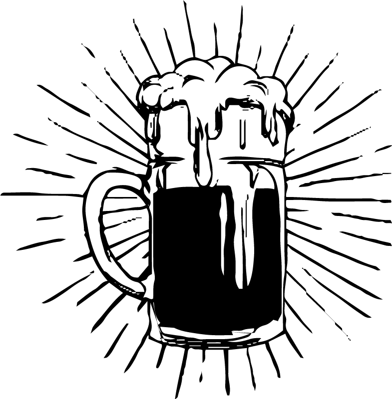 Kitchen vinyl mat beer light - TenStickers
