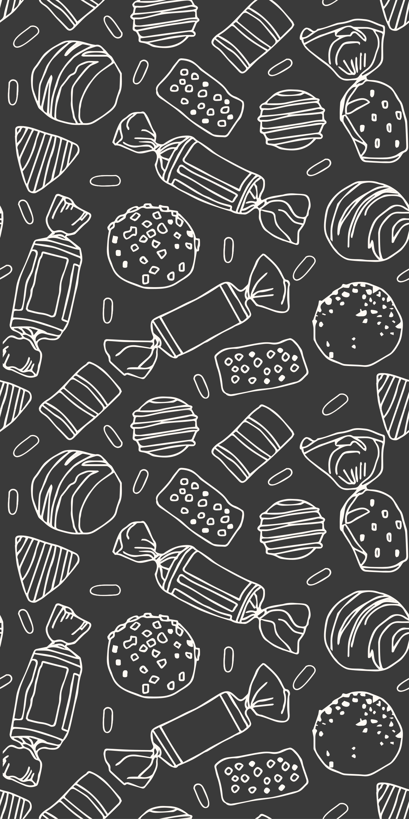 Kitchen vinyl mat candy pattern - TenStickers