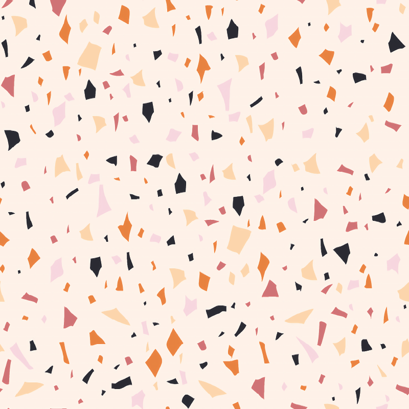 Kitchen vinyl mat in grey terrazzo design - TenStickers
