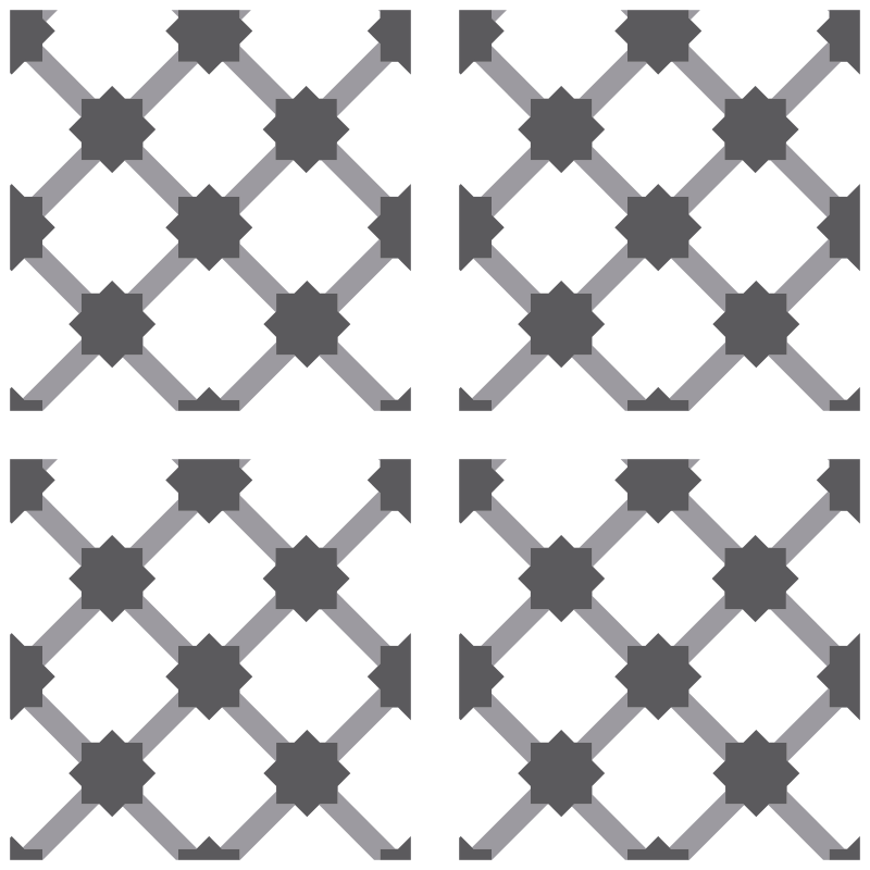 Kitchen vinyl mat with retro portuguese tile design - TenStickers
