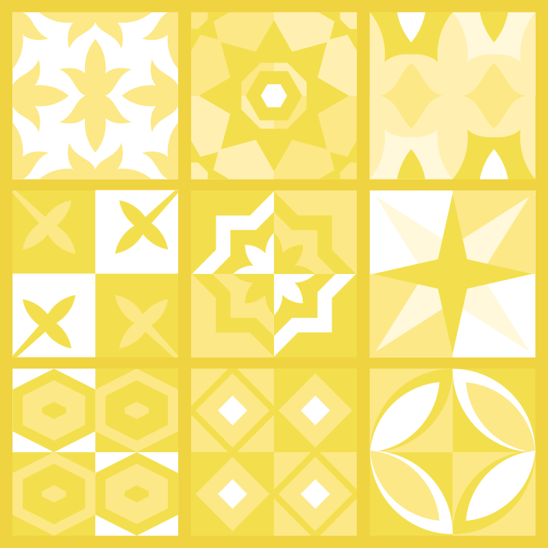 Kitchen vinyl mat in illuminating pantone - TenStickers