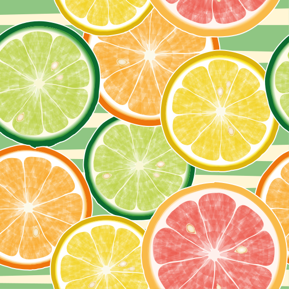 Kitchen vinyl mat citrus tile stickers - TenStickers