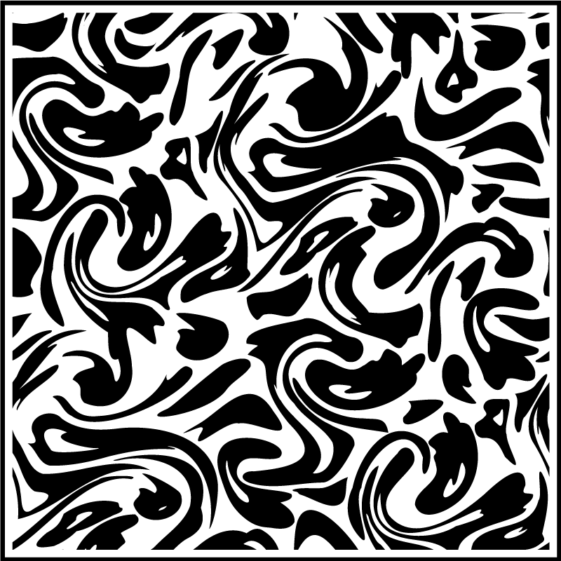 Kitchen vinyl mat in modern fluid design - TenStickers