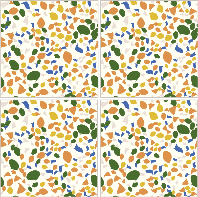 Kitchen vinyl mat terrazzo tiles design - TenStickers