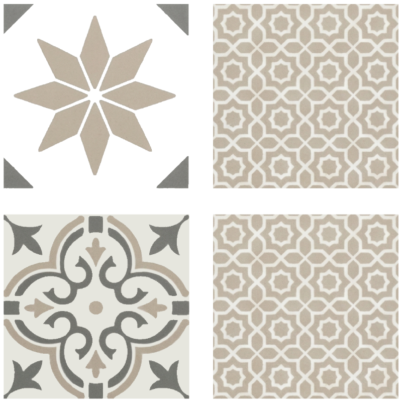 Kitchen vinyl mat sandstone moroccan mosaic - TenStickers