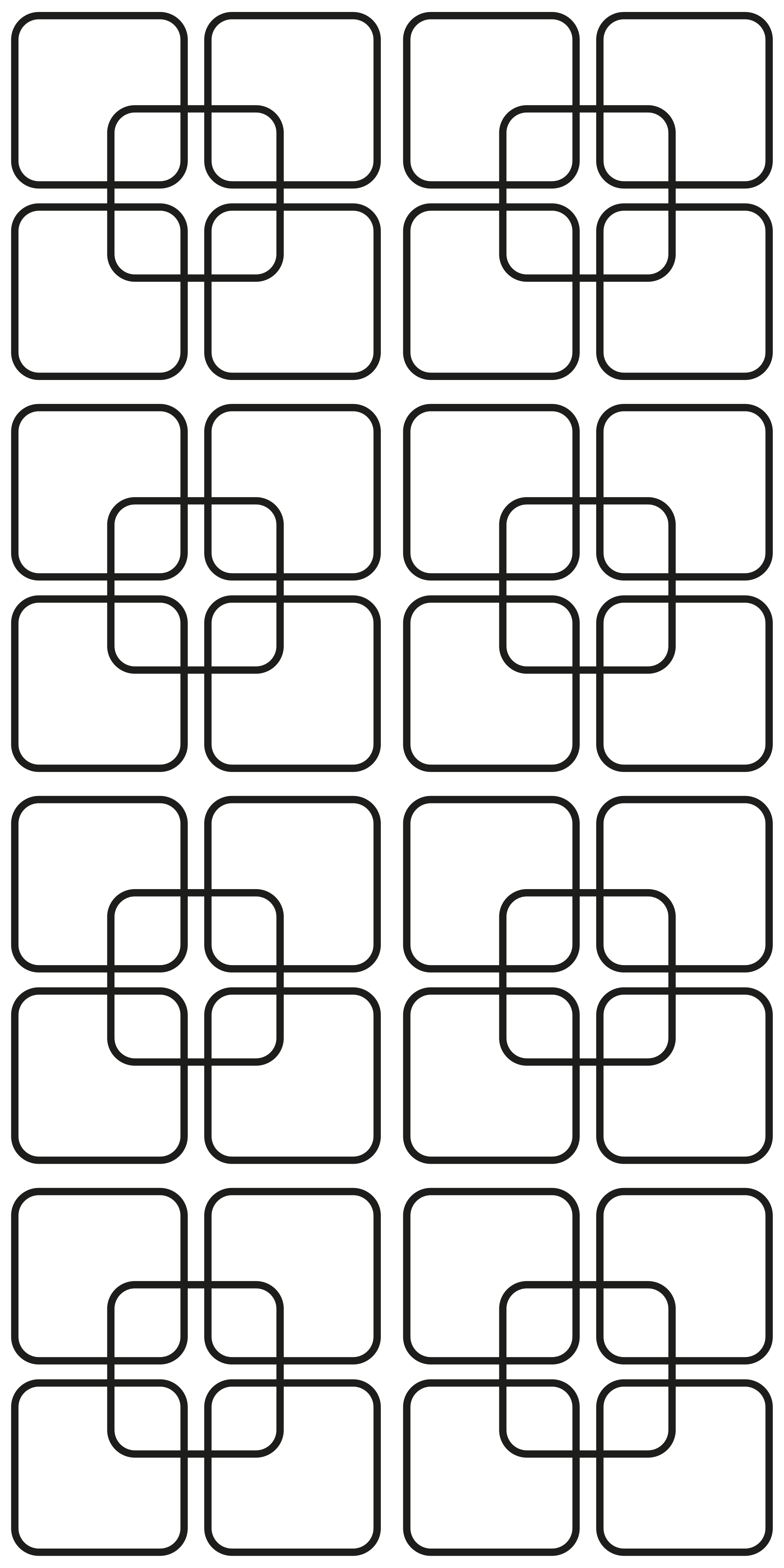 Kitchen vinyl mat with black squares urban design - TenStickers