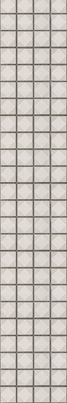 Kitchen vinyl mat with white minimalist abstract tiles - TenStickers