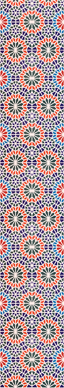 Cool colourful tiles kitchen vinyl mat - TenStickers