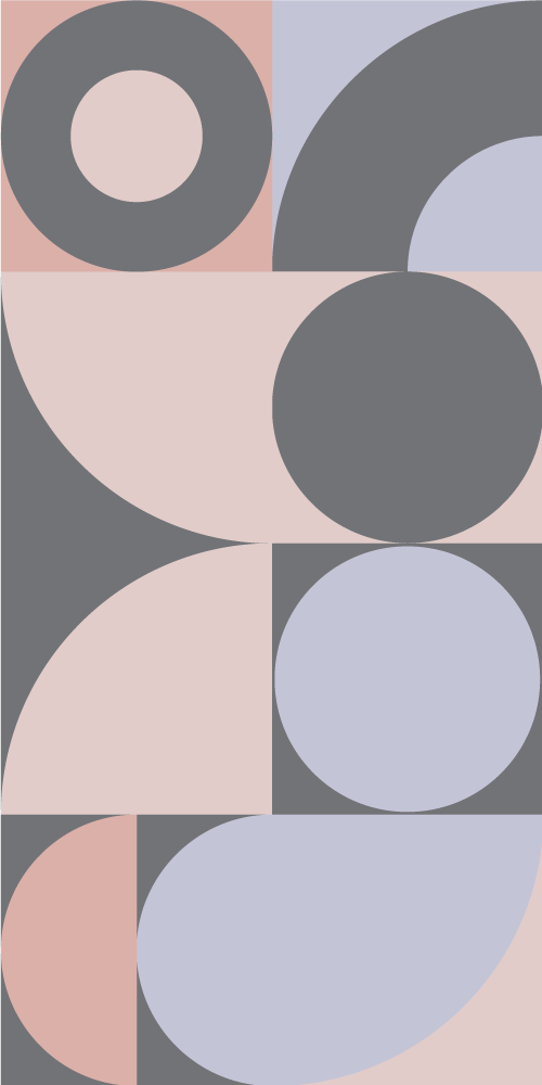 Kitchen vinyl mat with geometric circles pattern - TenStickers