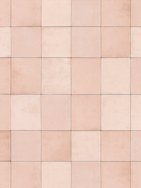 Kitchen vinyl mat in pink tile design - TenStickers