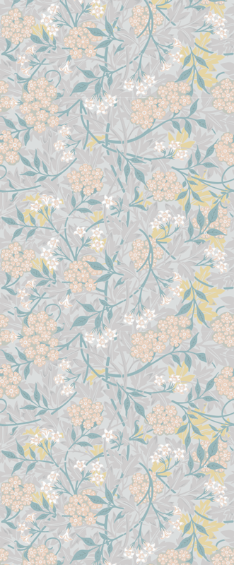 Bedroom carpet with elegant 80's floral pattern - TenStickers